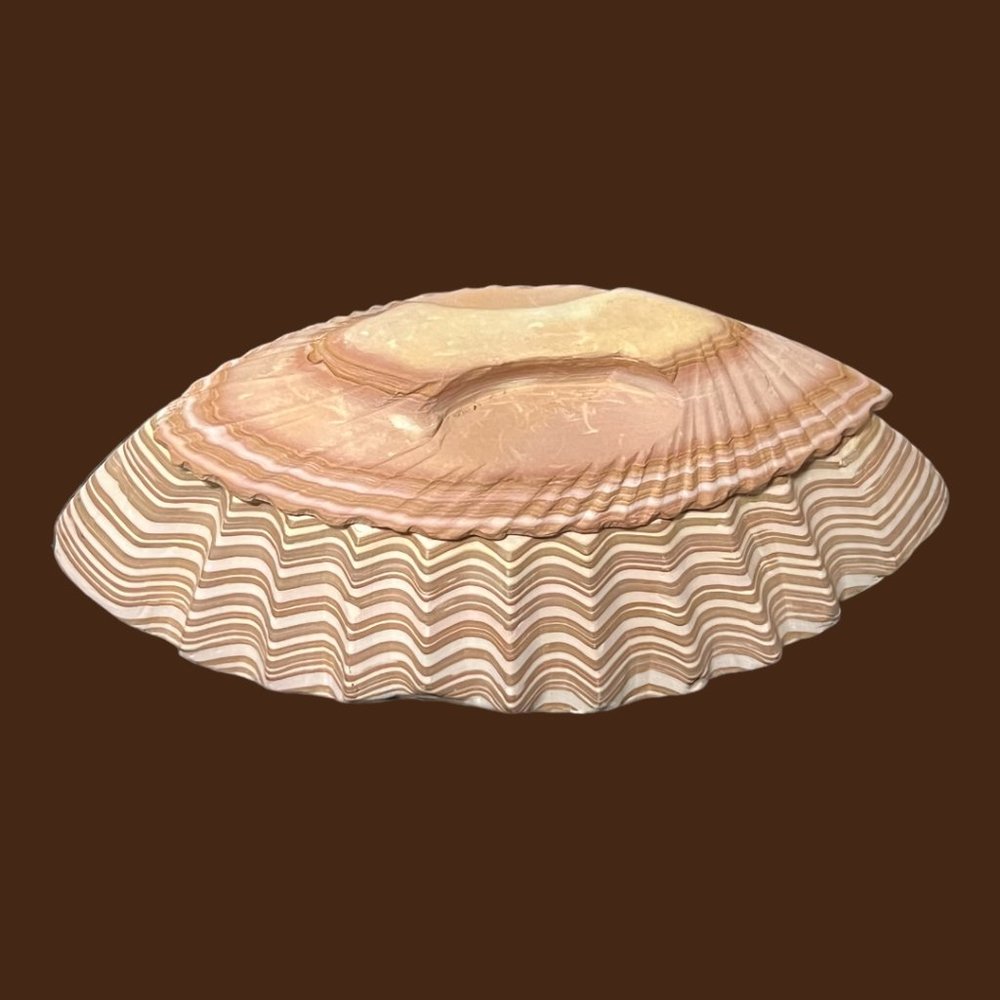 Vintage Stone Hand Carved Jewelry Trinket Box